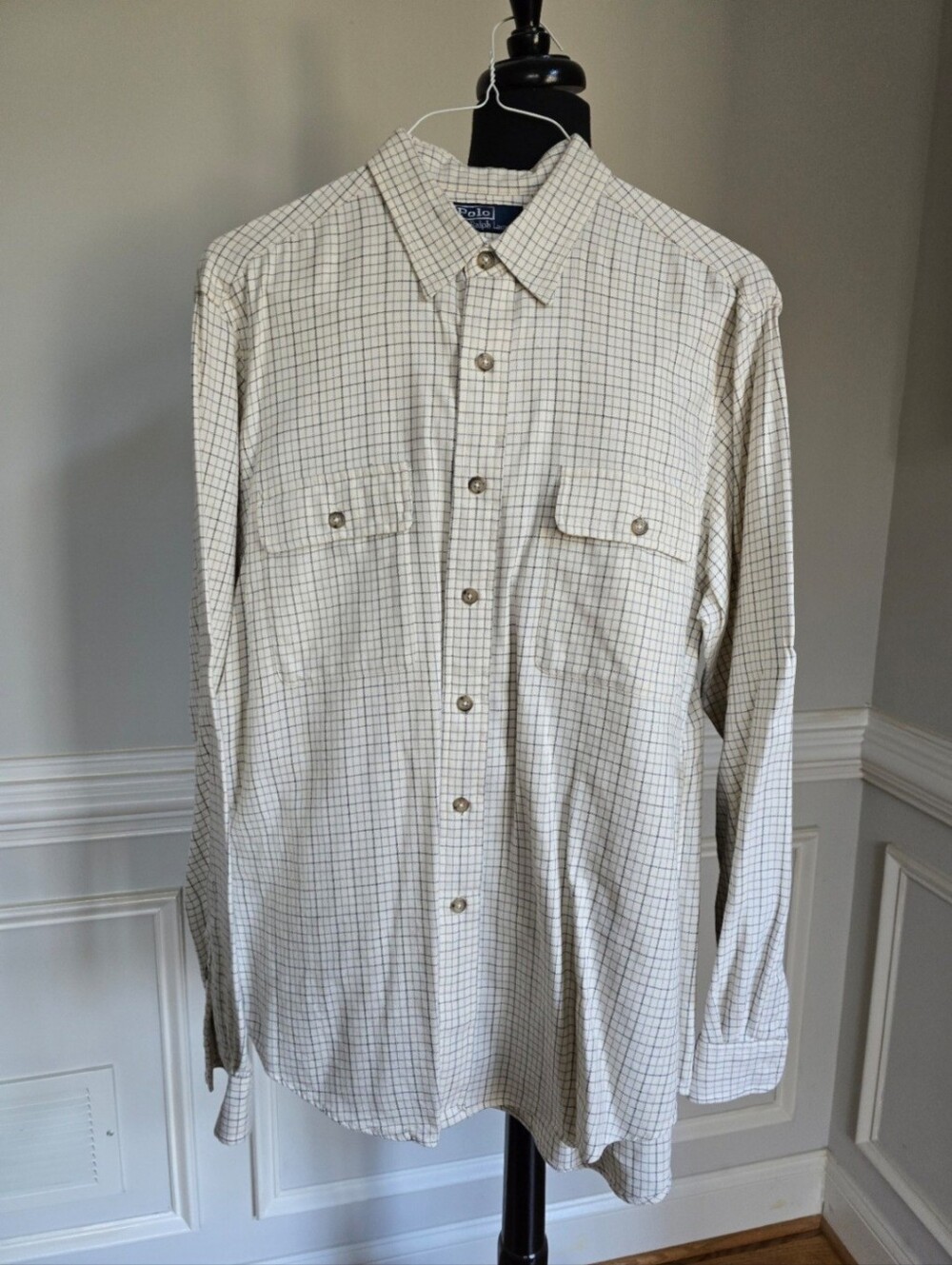 Polo by Ralph Lauren Men's Check Flannel Shirt Size L